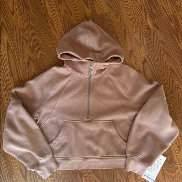 Lululemon Half-Zip Scuba Hoodie Pink Clay - Picture 1 of 4